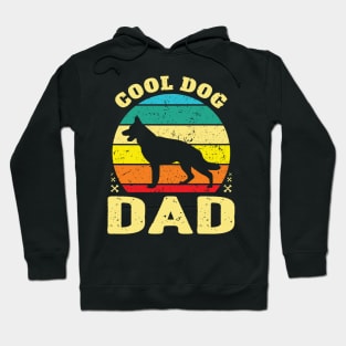 Retro Cool German Shepherd Dog Dad Hoodie